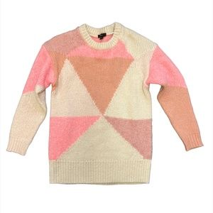 J. Crew Light Pink Accent Sweater